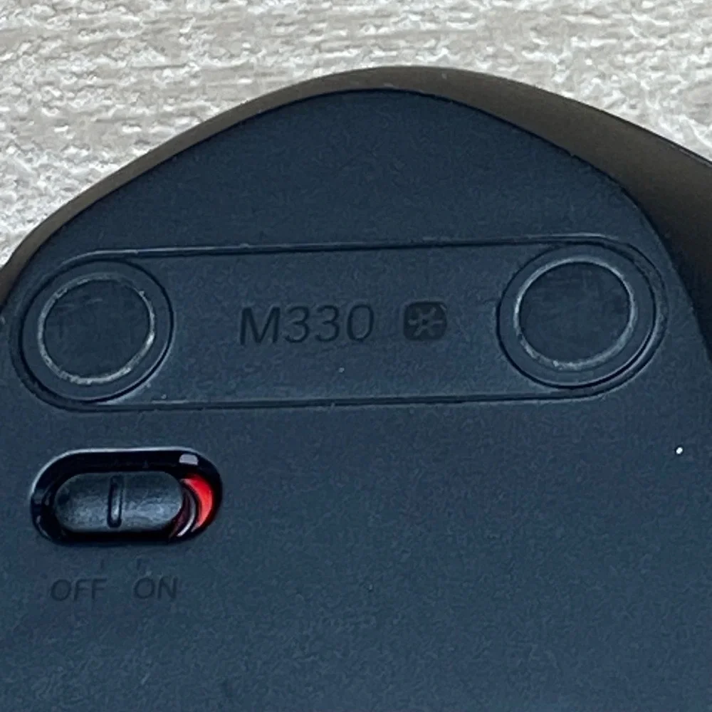 Logitech M330 Silent Plus Wireless Mouse Black w/ USB Receiver Dongle 910-004905